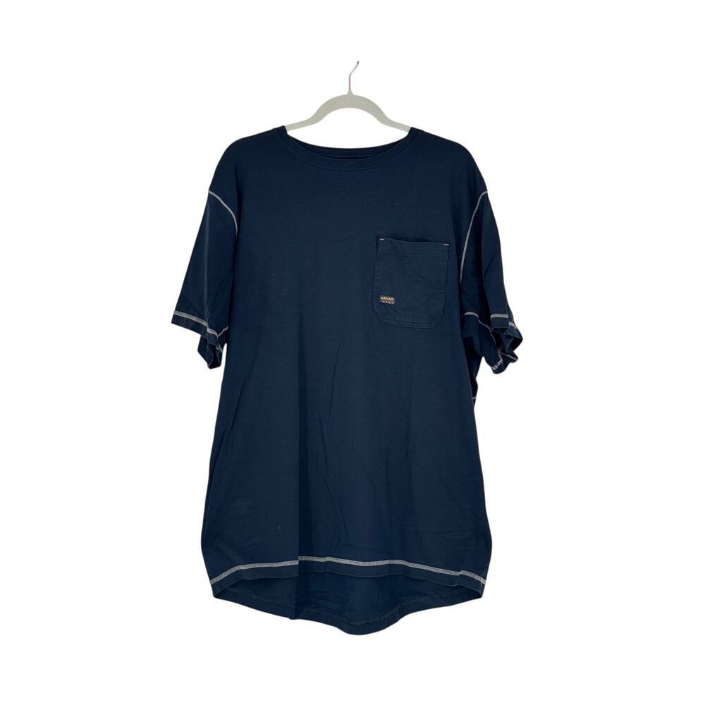 Ariat Rebar Men’s Navy Workman’s T-Shirt SS Size XL